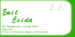 emil csida business card